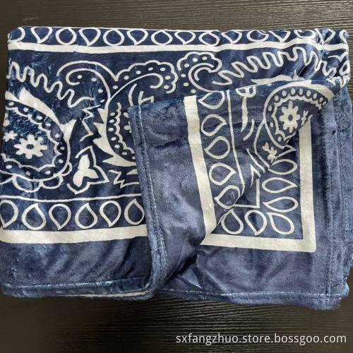 Anti Pilling Hangat Sofa Cetak Selimut Sublimated